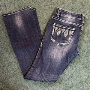 Rock & Roll Cowgirl Dark Blue Boot Cut Jeans